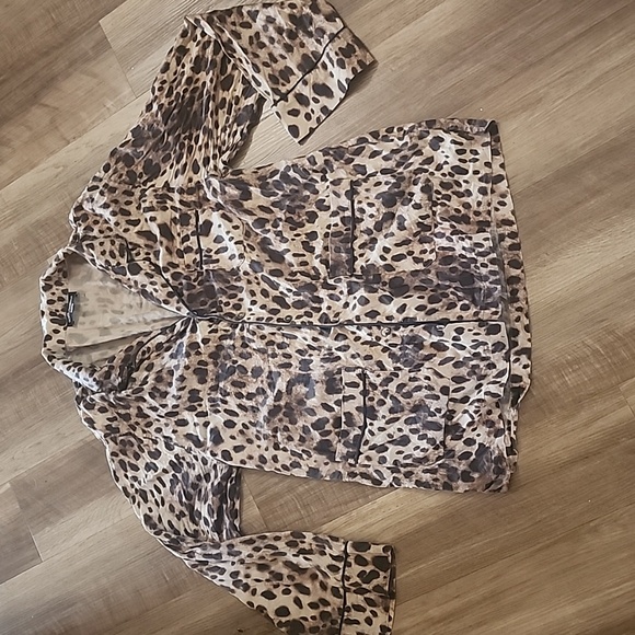 Dolce & Gabbana x SKIMS Silk Leopard Pajama Set Size L Limited Edition - Picture 6 of 10